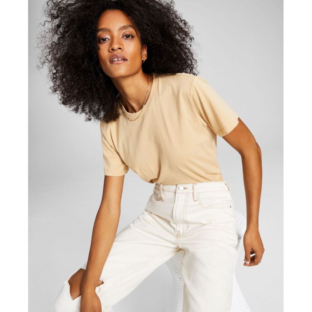 And Now This Now This Womens Cotton Boyfriend T-Shirt